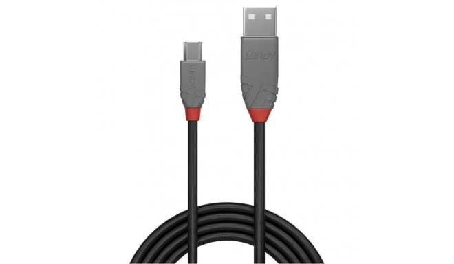 LINDY CABLE USB2 A TO MICRO-B 3M/ANTHRA 36734