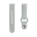 Evelatus 22mm Silicone Loop Watch Straps (130mm M/L) Silver