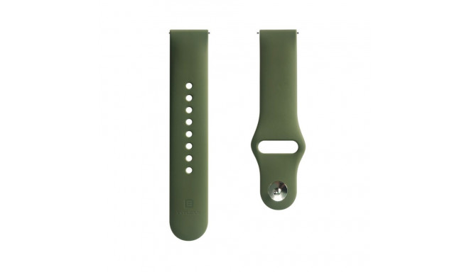 Evelatus 22mm Silicone Loop Watch Straps (130mm M/L) Dark Green