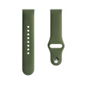 Evelatus 20mm Silicone Loop Watch Straps (130mm M/L) Dark Green