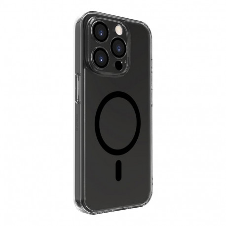 Evelatus Apple iPhone 15 Pro Max Clear Case With MagSafe and Camera Protection Transparent Black