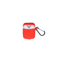 GreenGo Apple AirPods Silicone Case with Hook Red