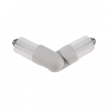 CURTAIN ROD CORNER CONECTOR D19 M WHITE