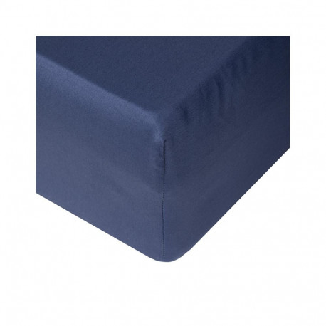 FITTED SHEET SATEEN 140X200+25 NAVY