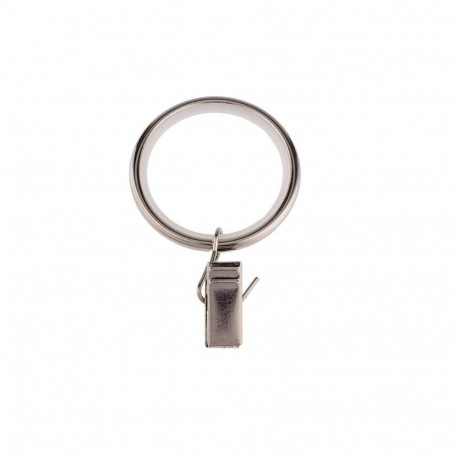 RINGS WITH CLIPS D19 CHROME