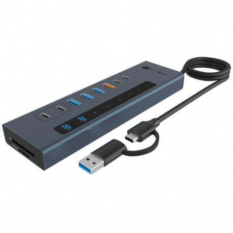 ICY BOX IB-HUB1742CR-C2PD 11-in-1 HUB with PD & Cardreader