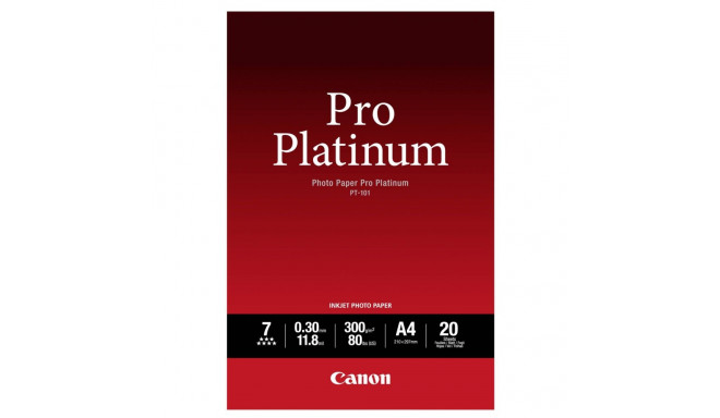 Canon PT-101 A 4, 20 lehte fotopaber Pro Platinum 300 g