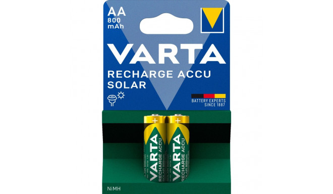 1x2 Varta Solar laetav AA NiMH 800 mAh Mignon