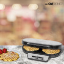 Clatronic WA 3745 black-inox Waffle Maker