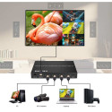 PremiumCord HDMI 4 inputs - 1 output, 4K@60Hz multi display system