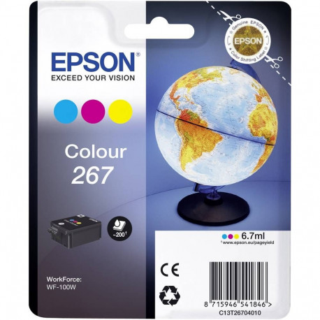 Tint Epson 267 WF-100W, WF-110 Värviline (6,7 ml, 200lk)