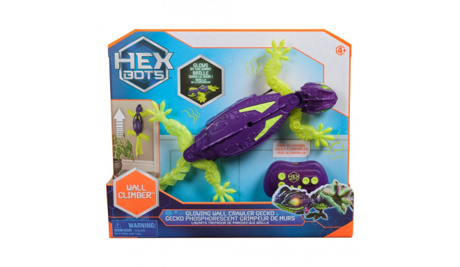 HEX BOTS interactive toy Wall Crawler Gecko Glow in The Dark