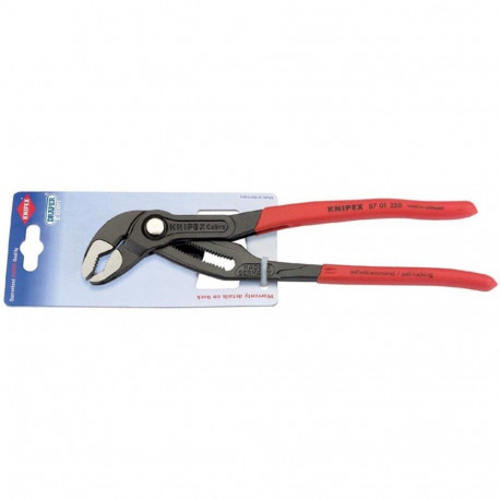 Cobra 87 01 250, 250mm, Rohr- / Wasserpumpen-Zange (rot, Wasserpumpenzange, 25-fach verstellbar)