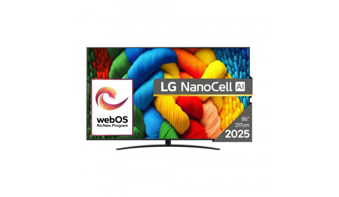 LG NanoCell AI 86NANO81A3A teler 2.18 m (86") 4K Ultra HD nutiteler Wi-Fi must