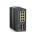 Zyxel RGS200-12P hallatav L2 gigabit ethernet (10/100/1000) toitega üle etherneti (PoE) must