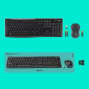 Logitech 920-004508 klaviatuur hiir kaasas kodune RF juhtmevaba QWERTY US International must