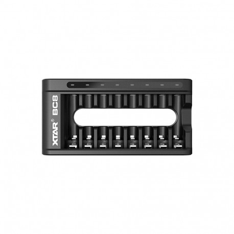 XTAR BC8 akulaadija R03 / AAA ja R6 / AA liitiumioon 1,5V / NiMH