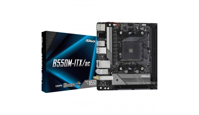 Asrock B550M-ITX/ac Socket AM4 mini ITX AMD B550 emaplaat