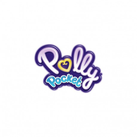 Polly Pocket Micro Dolls and Playset, Gabby’s Dollhouse Compact with 9 Accessories &amp; Pet Cat