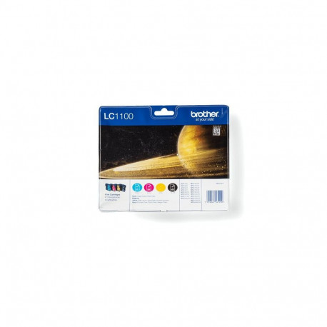 Brother LC1100VALBPDR ink cartridge 4 pc(s) Original Black, Cyan, Magenta, Yellow