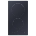 CANDY Ceramic Domino Hob CDH30, 2 cooking zones, Width 28.8 cm, Black color