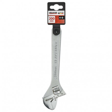 Adjustable Wrench 200mm KREATOR KRTH31202 202mm, 24.05mm
