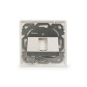 Digitus | Wallplate for Keystone Modules, German type, middle plate 50x50 mm, frame 80x80 mm | DN-93