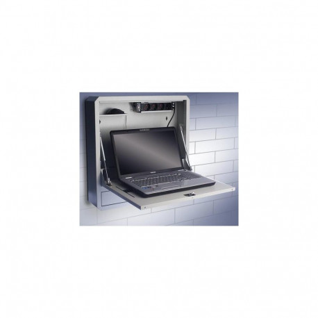 Techly 026845 Security wall cabinet for a 19" notebook, gray