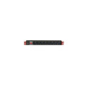 Techly 8-pesaline pikendusjuhe 3m 250V/16A 19" 1U rack-kappidele Techly 8-pesaline pikendusjuhe 3m 250V/16A 19" 1U rack-kappidele