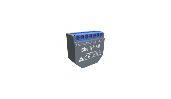 Shelly EM relay switch for power consumption measurement, Wi-Fi network
