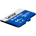 MEMORY MICRO SDXC 64GB UHS-I/W/A LMSBLPL064G-BNANG LEXAR