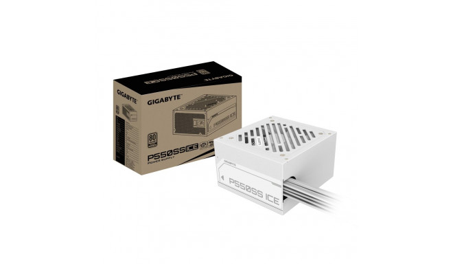 Power Supply|GIGABYTE|GP-P550SS ICE|550 Watts|Efficiency 80 PLUS SILVER|PFC Active|MTBF 100000 hours