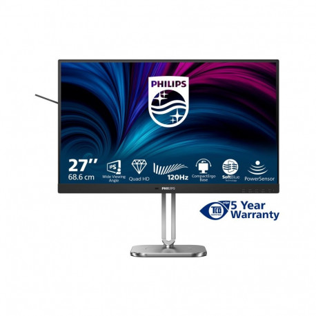 PHILIPS 27B2N4500/00 27-tolline 2560x1440 120Hz IPS lame H/A 150 mm TUV EyeSafe USB HUB kõlarid toit