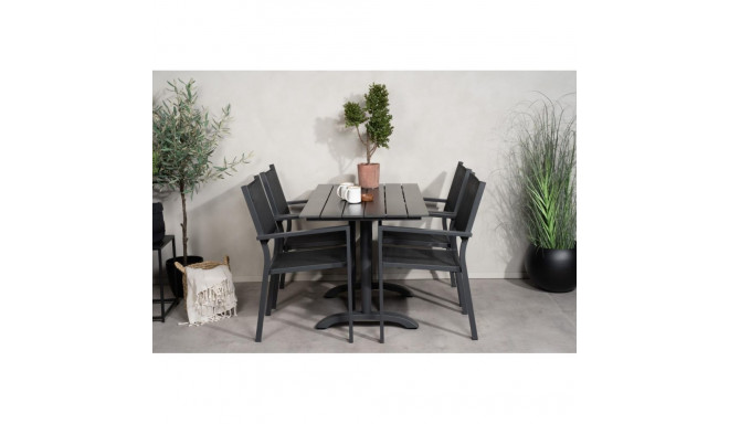 Aiamööbli komplekt Denver laud ja 4 tooli