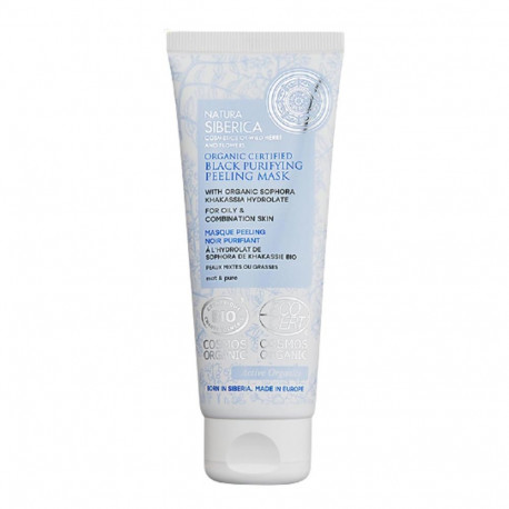 NATURA SIBERICA BLACK PURIFYING PEELING MASK PIEL GRASA 75ML