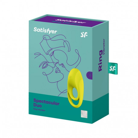 Satisfyer vibreeriv rõngas Spectacular Duo, kollane