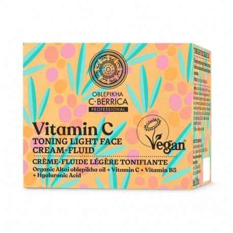 NATURA SIBERICA OBLEPIKHA BERRICA FLUIDO TONO LIGHT CREAM VITAMIN C 50ML
