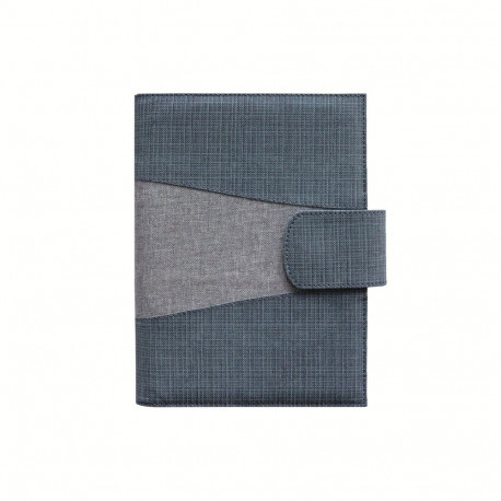 Raamatkalender MINISTER Exclusive Nädal H helesinine/hall, spiraalköide A5, kunstnahast kaantega, nä