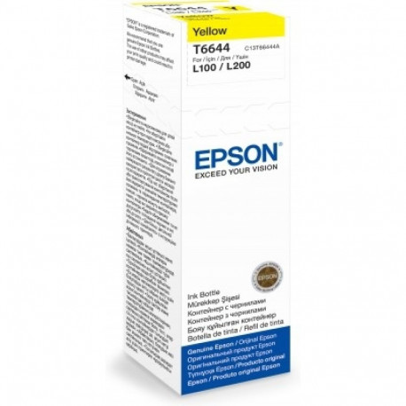 Tint Epson T6644 Kollane Yellow 70ml L100/110/120/130 L200/210/220 L300/310/350/355/365/375/382/386 