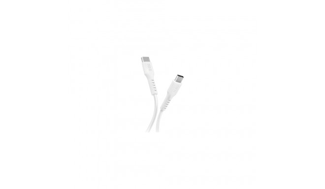 SBS USB-C - USB-C kaabel 1m, valge