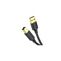 iLike Ugreen cable USB - USB Type B cable (printer cable) 3m black Black