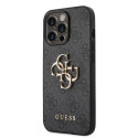 Guess - Guess PU 4G Metal Logo Case for iPhone 14 Pro Grey Guess - Guess PU 4G Metal Logo Case for iPhone 14 Pro Grey