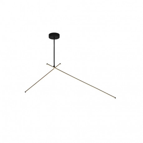 CEILING LED LIGHT TANGER 100+60CM BLACK