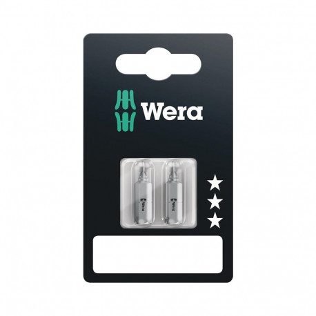 SCREWDRIVER BITS WERA 2 PCS PZ1X25MM