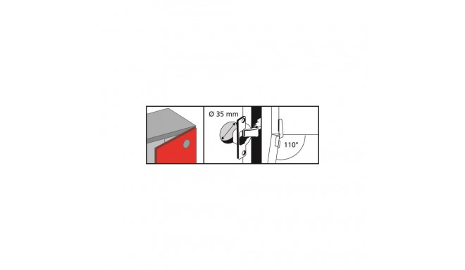 HINGE EXTERNAL CLIP SOFT D35 110° 2PC