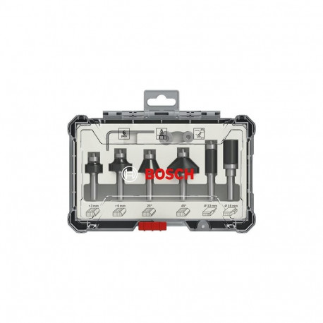 6-PCS ROUTER BIT SET, TRIM&EDGING 8MM