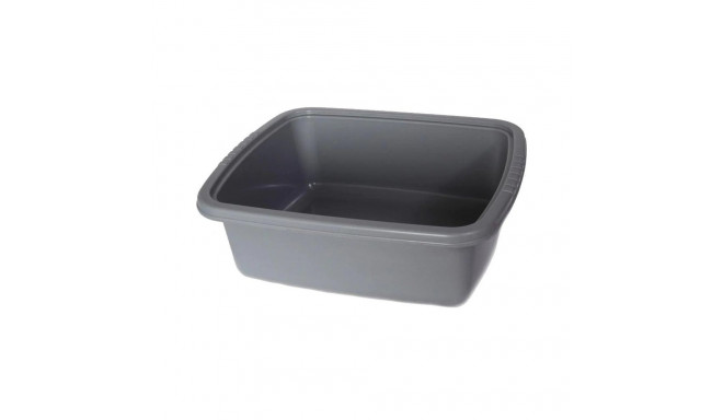 SQUARE BASIN 9L 34X34X13.5CM COCOA