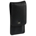 Zwilling CLASSIC snap fastener leather case, black, 3 pcs.