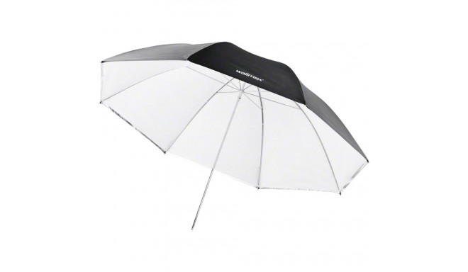 Walimex 2in1 refleks- ja läbipaistev vihmavari valge 84cm