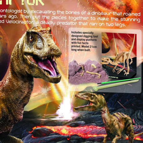 4M KidzLabs craft kit Velociraptor skeleton